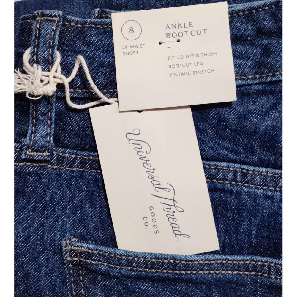 Universal Threads Blue Jeans Ankle Boot Cut Size 8 - Picture 6 of 11
